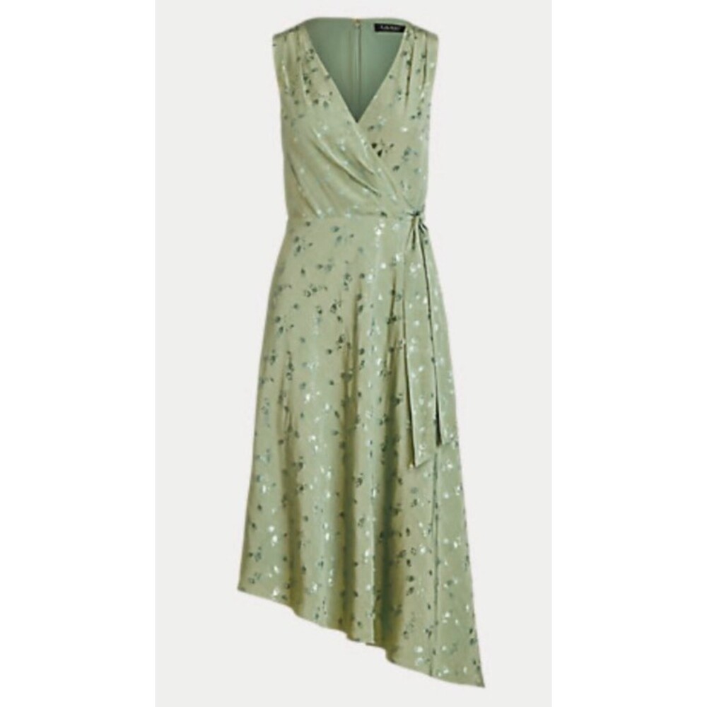 LAUREN Ralph Lauren Black Label Floral Sleeveless Jacquard Dress, size 8